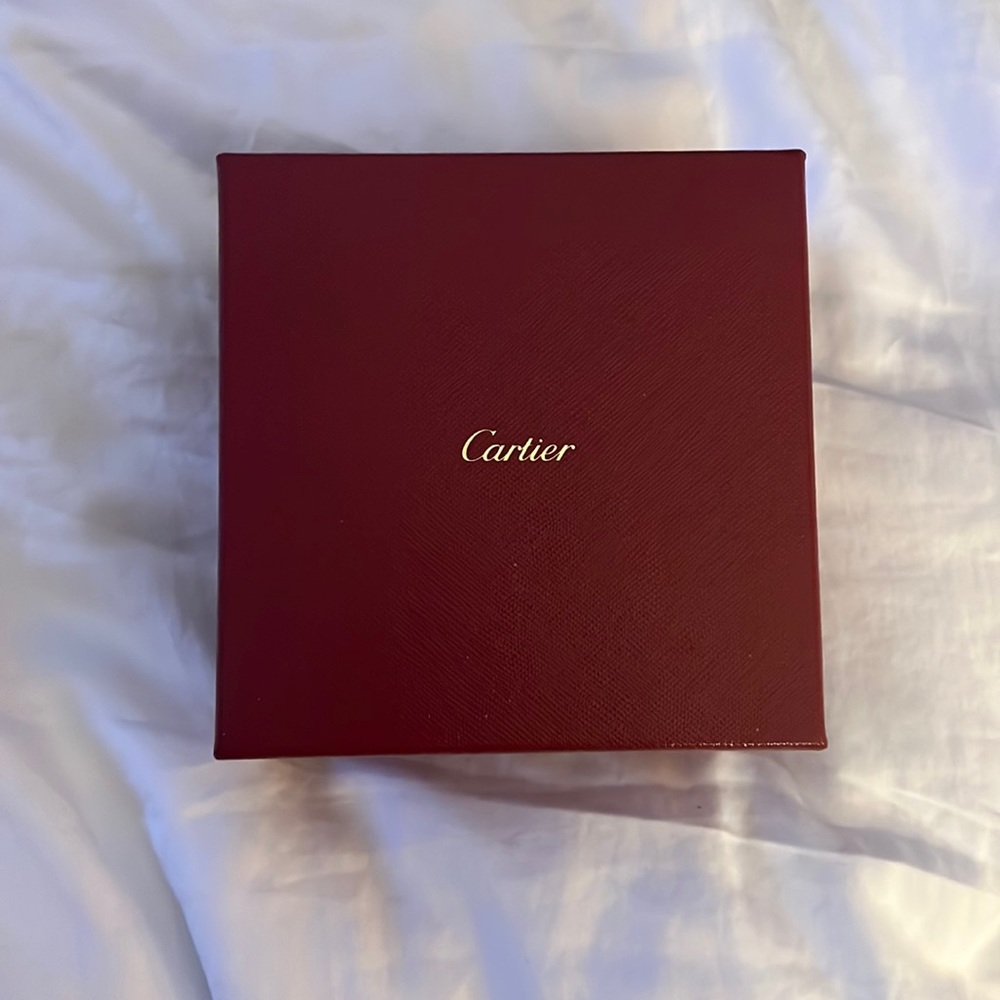 Cartier box. Fits bracelet box inside